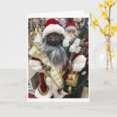 ※聖降誕祭お目出度う、新年おめでとう。 カード (黄色い花)