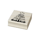 聖降誕祭お目出度う、新年おめでとう。 ラバースタンプ (スタンプ)