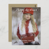 聖降誕祭お目出度う、新年お目出度う  ポストカード (正面/裏面)