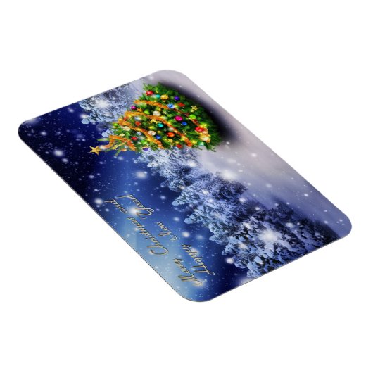 聖降誕祭お目出度う、新年お目出度う マグネット (右側)