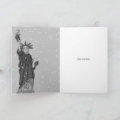 聖降誕祭お目出度う、新年の聖像の自由 シーズンカード (内部)