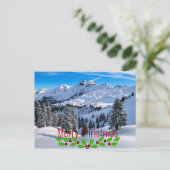 聖降誕祭お目出度う – 景勝の拠点アルプス ポストカード (スタンド正面)