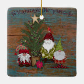 聖降誕祭お目出度う |格言 |フォークアート セラミックオーナメント (裏面)