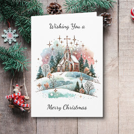 聖降誕祭お目出度う | 水彩教会 カード