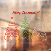 聖降誕祭お目出度う! – 無限の愛クリスマスツリー文字 ウィンドウサイン (シート2)