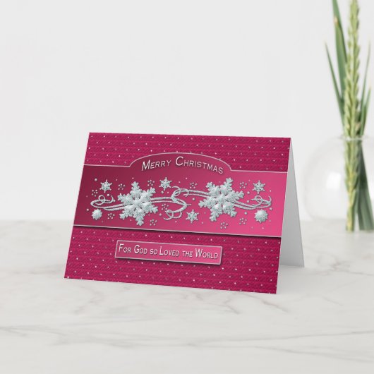 聖降誕祭お目出度う – 神は世界を愛されたのだ シーズンカード (正面)
