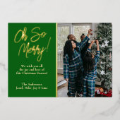 聖降誕祭お目出度う 箔シーズンカード (正面)