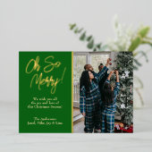 聖降誕祭お目出度う 箔シーズンカード (立ち正面)