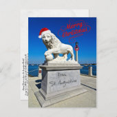 聖降誕祭お目出度う。聖アウグスティーヌ・フロリダ ポストカード (正面/裏面)