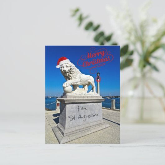 聖降誕祭お目出度う。聖アウグスティーヌ・フロリダ ポストカード (スタンド正面)