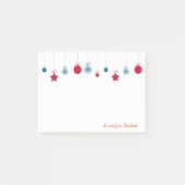 聖降誕祭お目出度う、聖降誕祭お巡パーソナライズされたり ポストイット (正面)