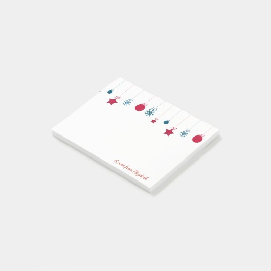 聖降誕祭お目出度う、聖降誕祭お巡パーソナライズされたり ポストイット (アングル)