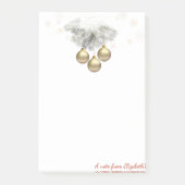 聖降誕祭お目出度う、聖降誕祭お巡パーソナライズされたり ポストイット (正面)