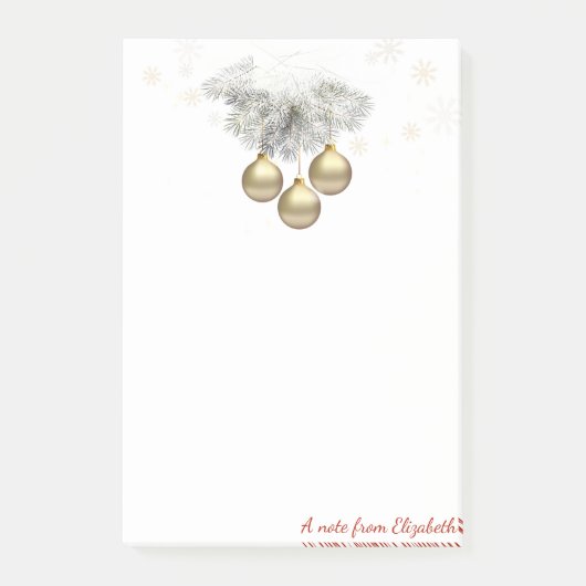 聖降誕祭お目出度う、聖降誕祭お巡パーソナライズされたり ポストイット (正面)