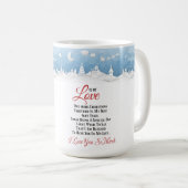 聖降誕祭お目出度う、聖降誕祭お祝い コーヒーマグカップ (正面右)