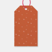 聖降誕祭お目出度う」赤いプレゼントラベル ギフトタグ (裏面)