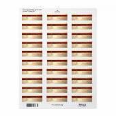 聖降誕祭お目出度う、金ゴールドの木 ラベル (フルシート)