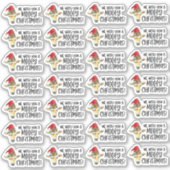 聖降誕祭お目出度おもしろいう シール (正面)