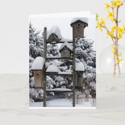 聖降誕祭お目出度って、楽しくておいでなさい。 カード (黄色い花)