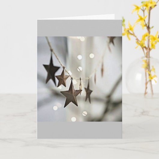 聖降誕祭お目出度って、楽しくておいでなさい。 カード (黄色い花)