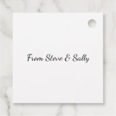 聖降誕祭お目出度って、私たちは隣人になるなんて驚いた フェイバータグ (裏面)