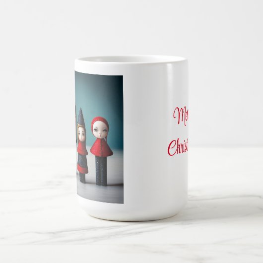 聖降誕祭お目出度メリーう コーヒーマグカップ (中央)