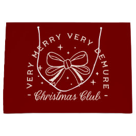 聖降誕祭お目出度名門私立校風のう ラージペーパーバッグ