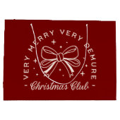 聖降誕祭お目出度名門私立校風のう ラージペーパーバッグ (裏面)