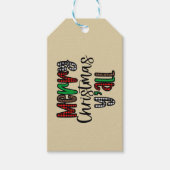 聖降誕祭お目出度 ギフトタグ (正面)