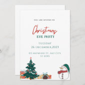 聖降誕祭お目出度 招待状 (正面/裏面)