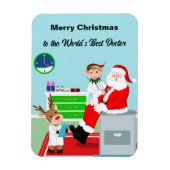 聖降誕祭お目出最高のし マグネット (縦)