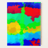 聖降誕祭お祝いのお祝いのインクスプラッシュ抽象芸術 プランナー手帳 (裏面)