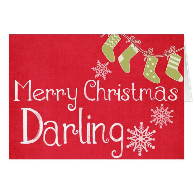 聖降誕祭お祝い紅緑の靴下 (正面横)