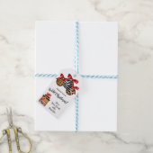 聖降誕祭お願い!チーター、ゼブラ印刷 ギフトタグ (より糸付き)