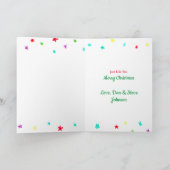 聖降誕祭が輝き輝くようにも カード (内部)