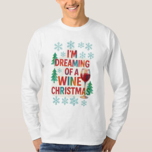 聖降誕祭って酒が飲むと笑う Tシャツ