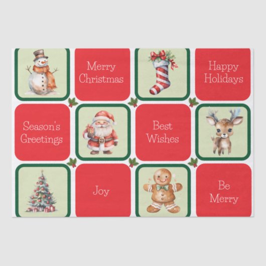 聖降誕祭とクリスマスの願い 薄葉紙 (正面)