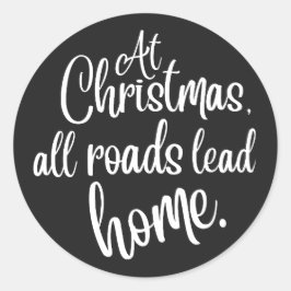 聖降誕祭にはあらゆる道路が通じる ラウンドシール