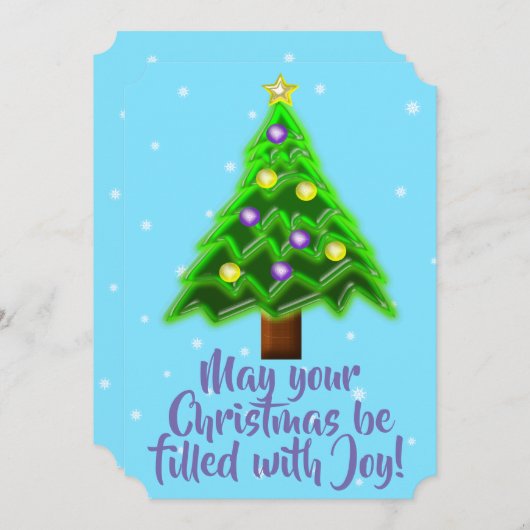 聖降誕祭に喜びが満たされますように シーズンカード (正面/裏面)