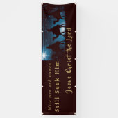 聖降誕祭に詳しい男女がまだ彼を探している 横断幕 (縦)