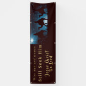 聖降誕祭に詳しい男女がまだ彼を探している 横断幕 (縦)