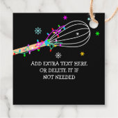 聖降誕祭のお目出しベーキング フェイバータグ (裏面)