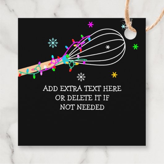 聖降誕祭のお目出しベーキング フェイバータグ (裏面)