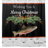 聖降誕祭のお目出しマスをお願い シャワーカーテン (正面)