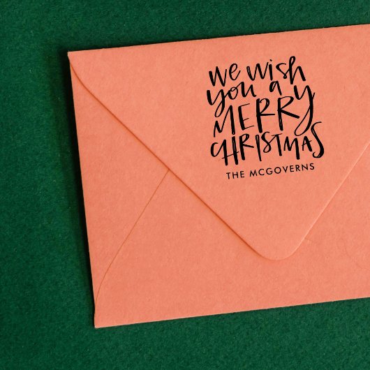 聖降誕祭のお目出し名前をカスタムする ラバースタンプ