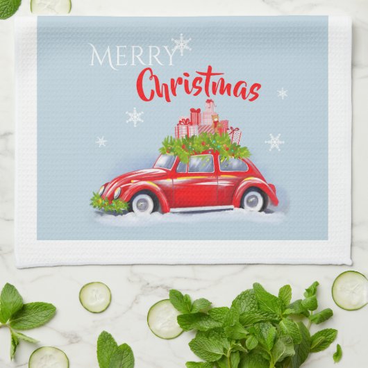 聖降誕祭のお目出し用キッチンタオル。 キッチンタオル (折り畳み)