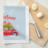 聖降誕祭のお目出し用キッチンタオル。 キッチンタオル (四つ折り)