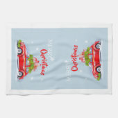 聖降誕祭のお目出し用キッチンタオル。 キッチンタオル (横)