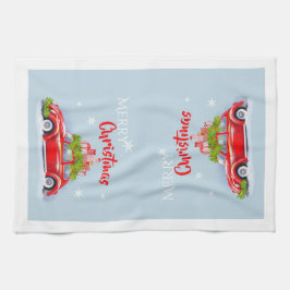 聖降誕祭のお目出し用キッチンタオル。 キッチンタオル