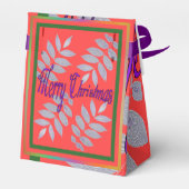 聖降誕祭のお目出し銀葉の フェイバーボックス (裏面サイド)